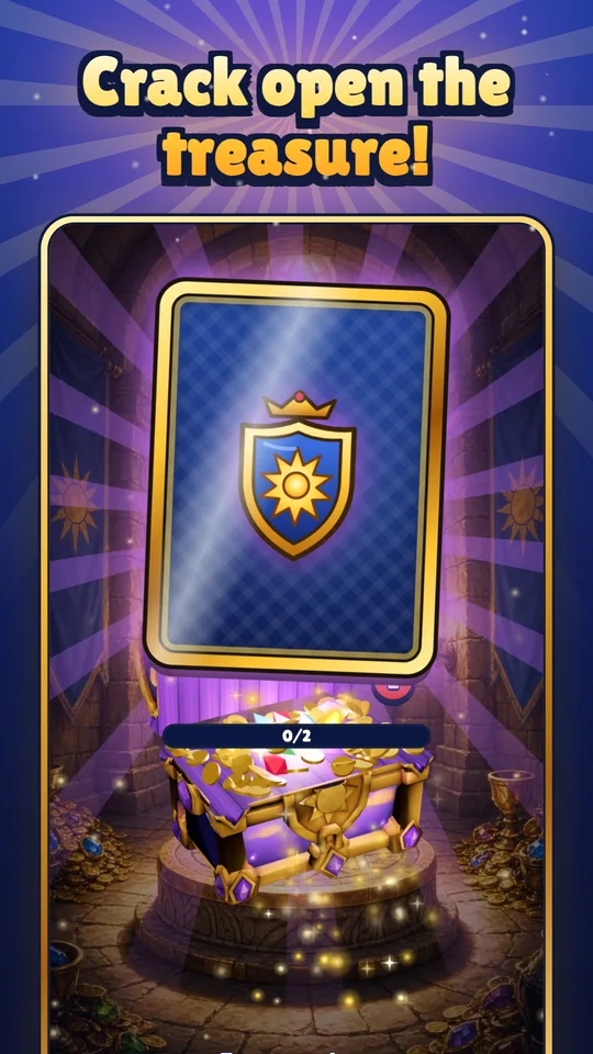 Blasonia screenshot: A chest opens in the treasure room